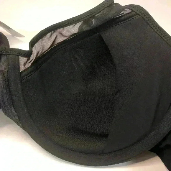 Bali Women’s Smoothing Comfort Breathable Cups Adjustable Straps Black Bra 34D - Picture 8 of 9